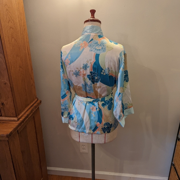 NWOT Oscar De La Renta Pink Label Asian Kimono Style Robe & Pants Set  P… - Picture 2 of 8